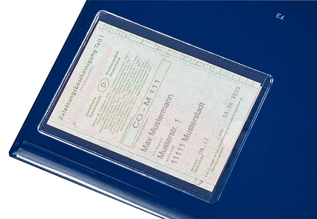 Picture  Self-adhesive Bag for a Vehicle Registration Document